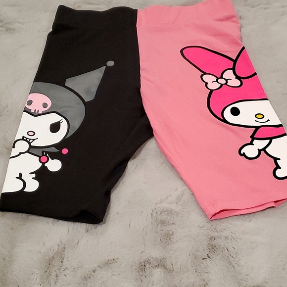 Hello Kitty Pants - Hot topic my melody Kuromi bike shorts